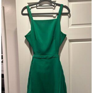 BCBG Green Cocktail Dress Open Backed